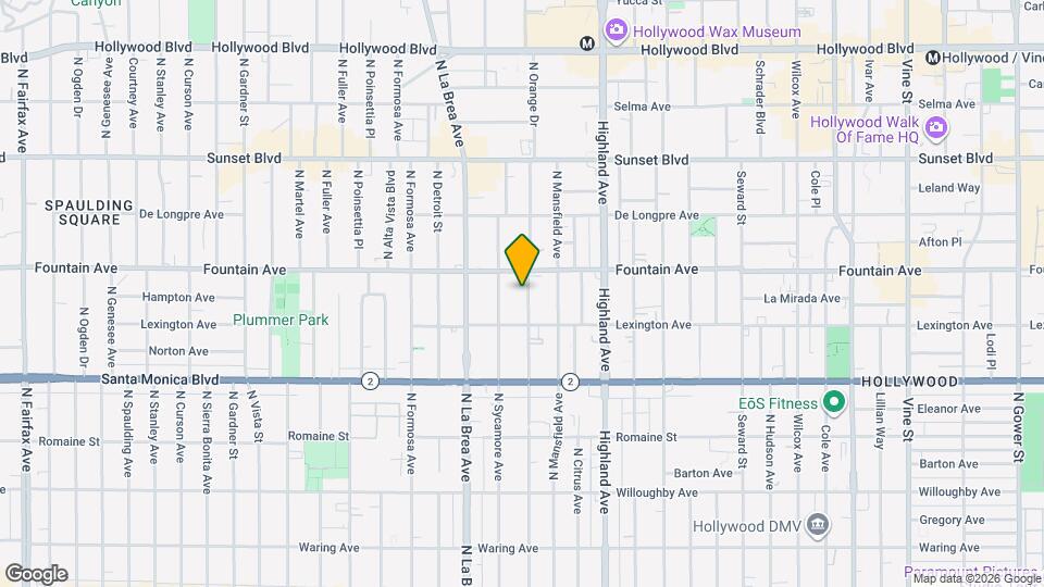 1237 N Orange Dr Map and Location Details