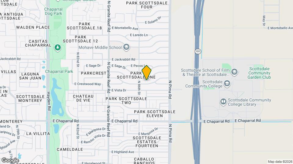 8626 E Plaza Ave Map and Location Details