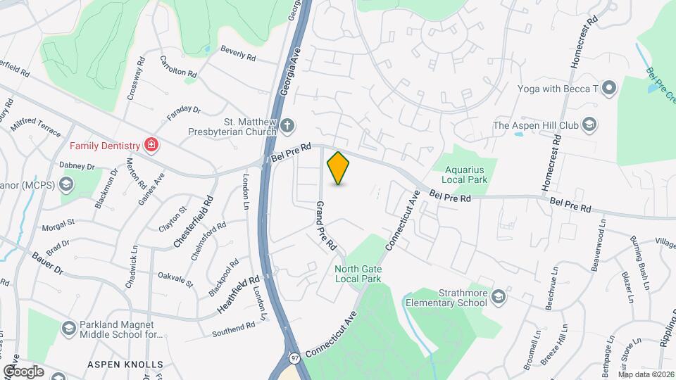 3832 Bel Pre Rd Map and Location Details