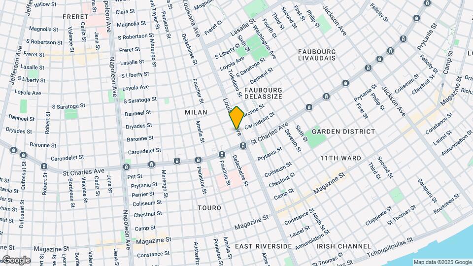 3438 Carondelet St Map and Location Details