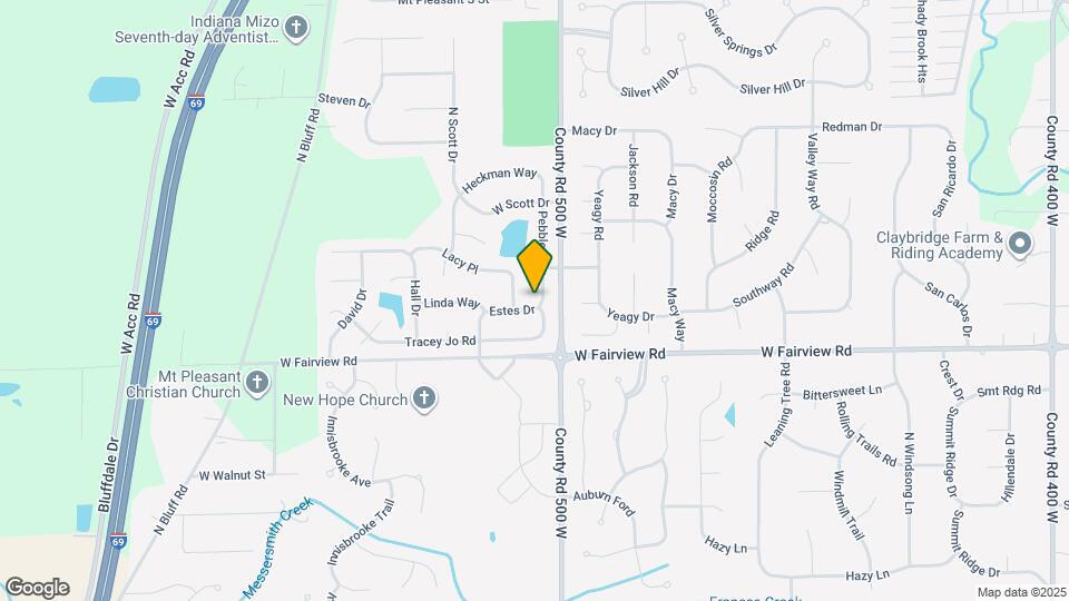 458 Pebble Way Map and Location Details