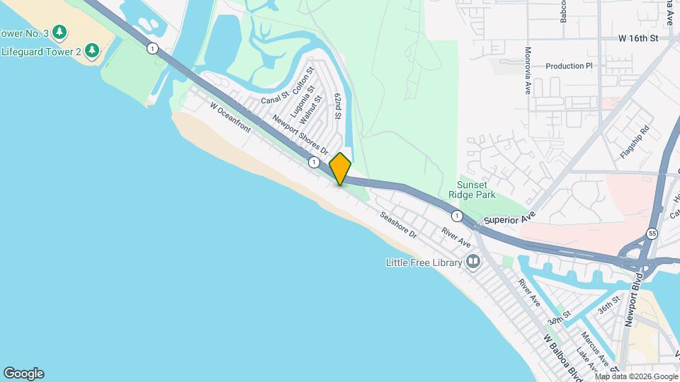 5811 Seashore Dr Mapa y Detalles de la Ubicación