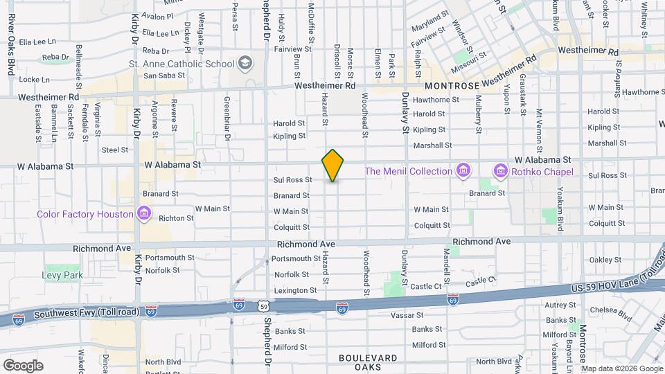 3906 Driscoll St Mapa y Detalles de la Ubicación