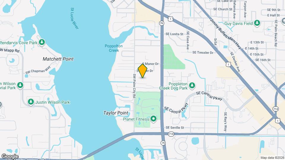 1871 SW Palm City Rd Map and Location Details