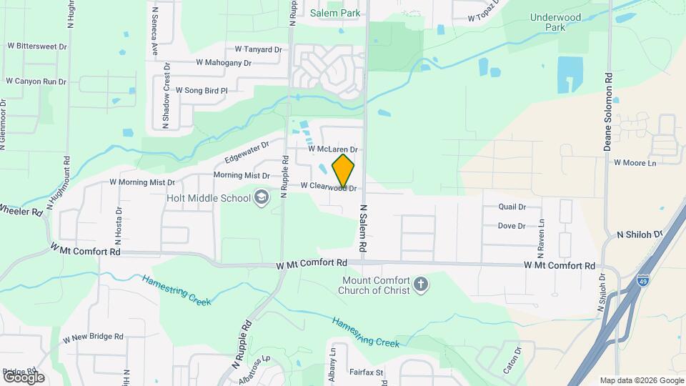 3491 W Clearwood Dr Map and Location Details