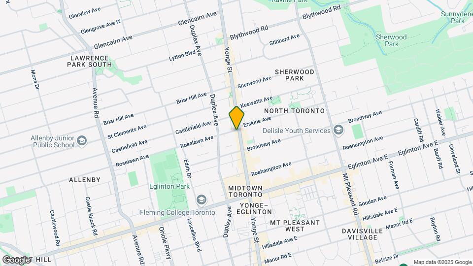 2444 Yonge St Map and Location Details