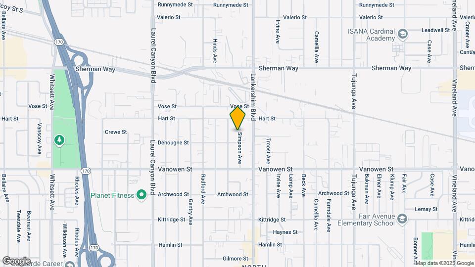 6923 Simpson Ave Map and Location Details
