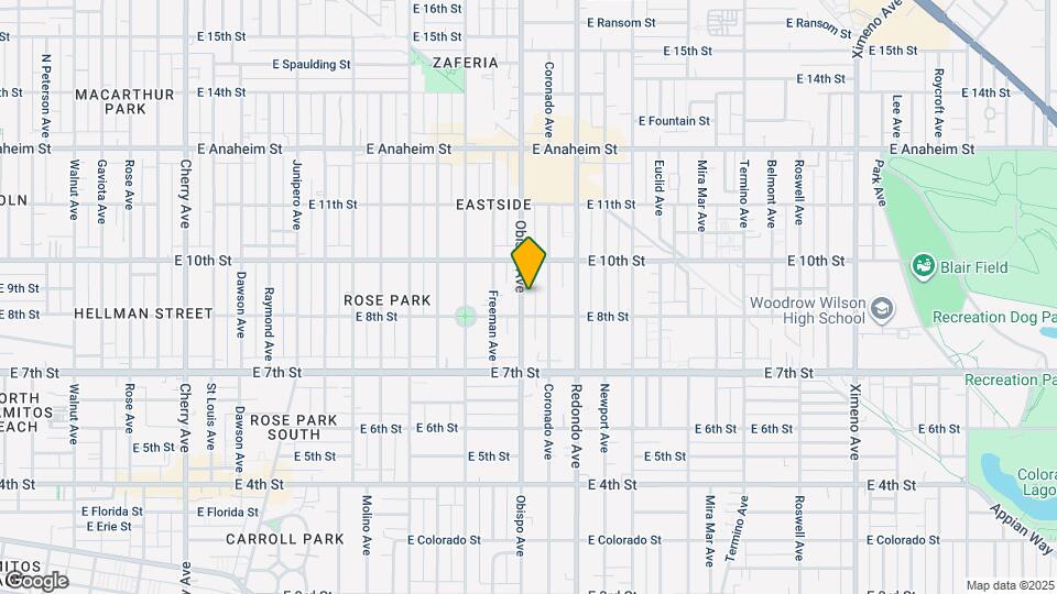 828 Obispo Ave Map and Location Details