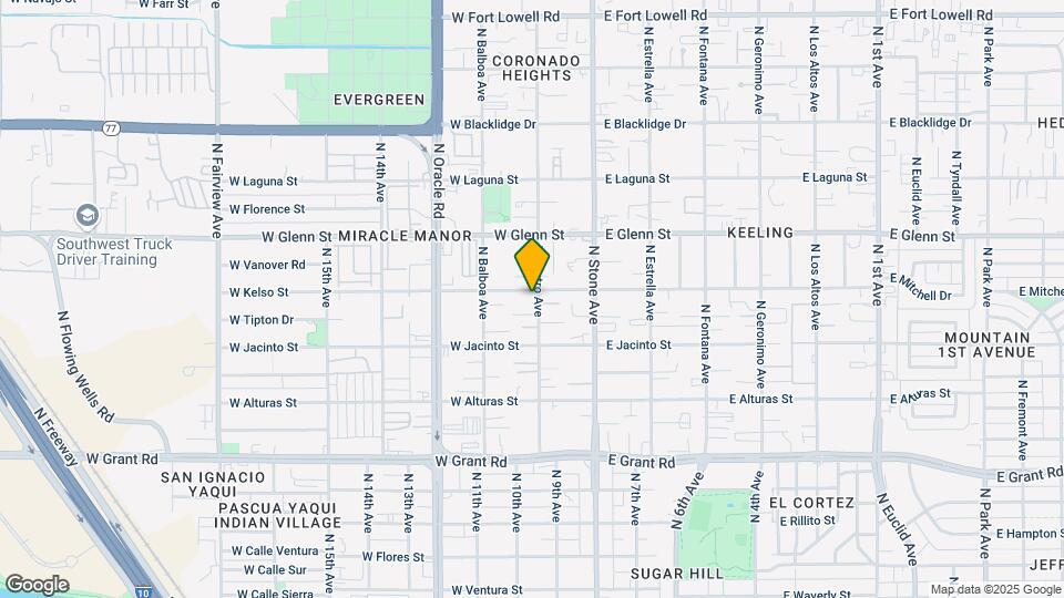 201 W Kelso St Mapa y Detalles de la Ubicación