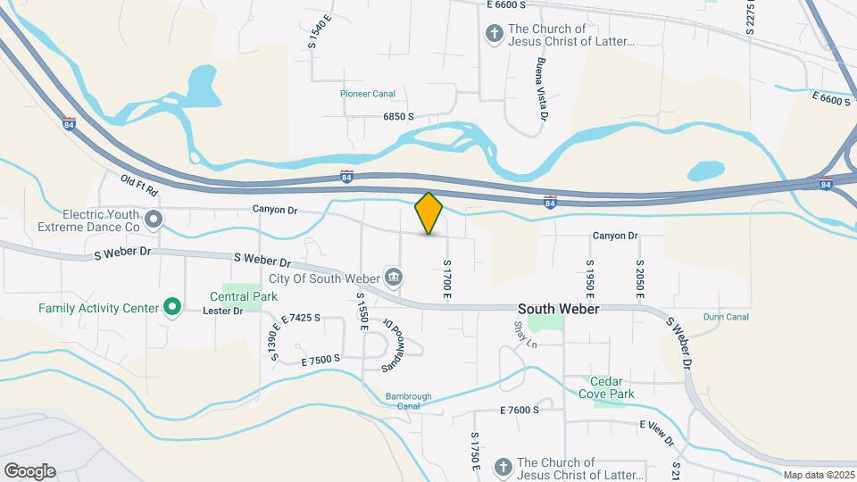 1627 E Canyon Dr, Unit South Weber Map and Location Details