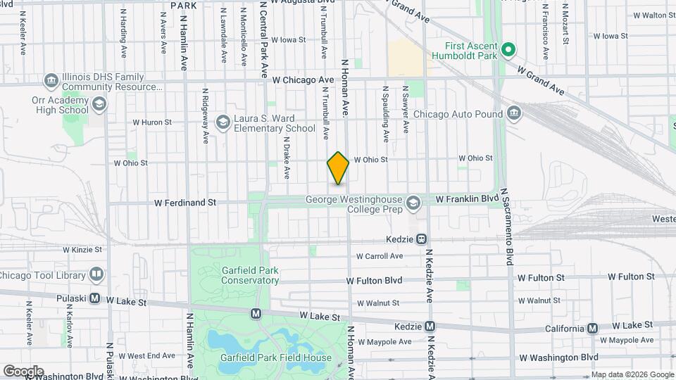 3410 W Franklin Blvd Mapa y Detalles de la Ubicación