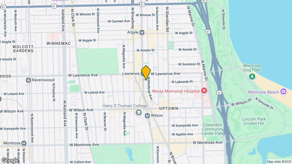 4730 N Winthrop Ave, Unit #406 Map and Location Details