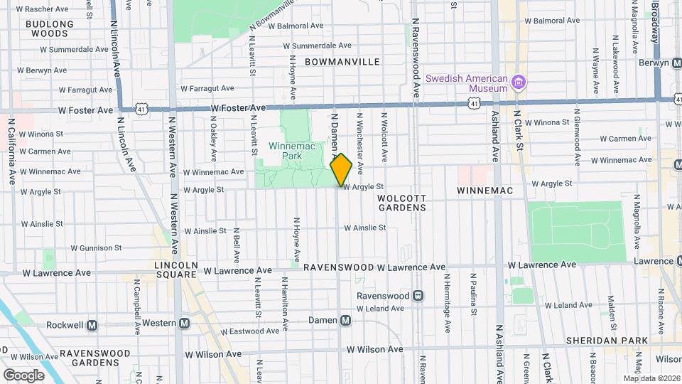 4955 N Damen Ave, Unit 1R Map and Location Details