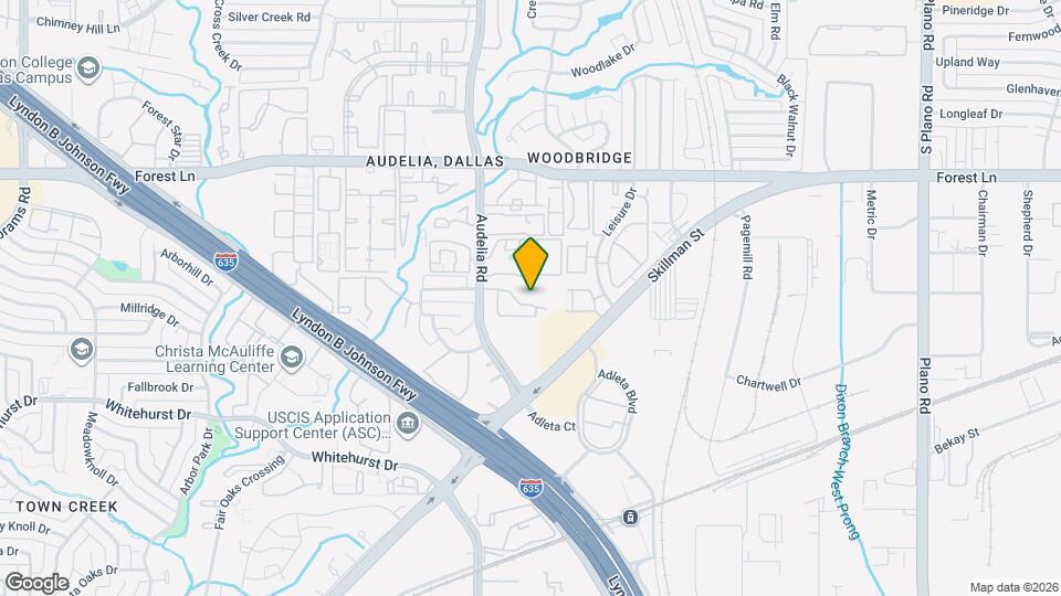 11480 Audelia Rd, Unit 231C Map and Location Details