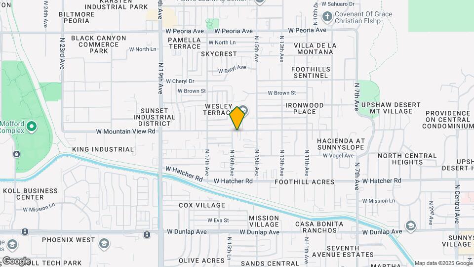 1597 W Mountain View Rd Map and Location Details