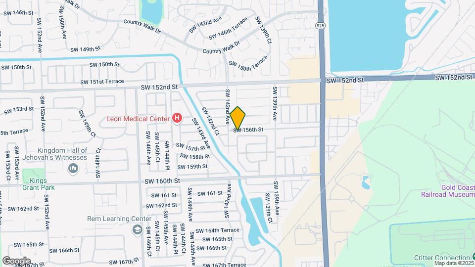 14141 SW 156th Terrace Map and Location Details
