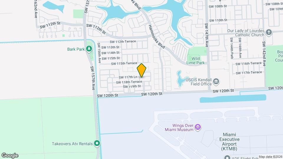 11801 SW 152nd Path Map and Location Details