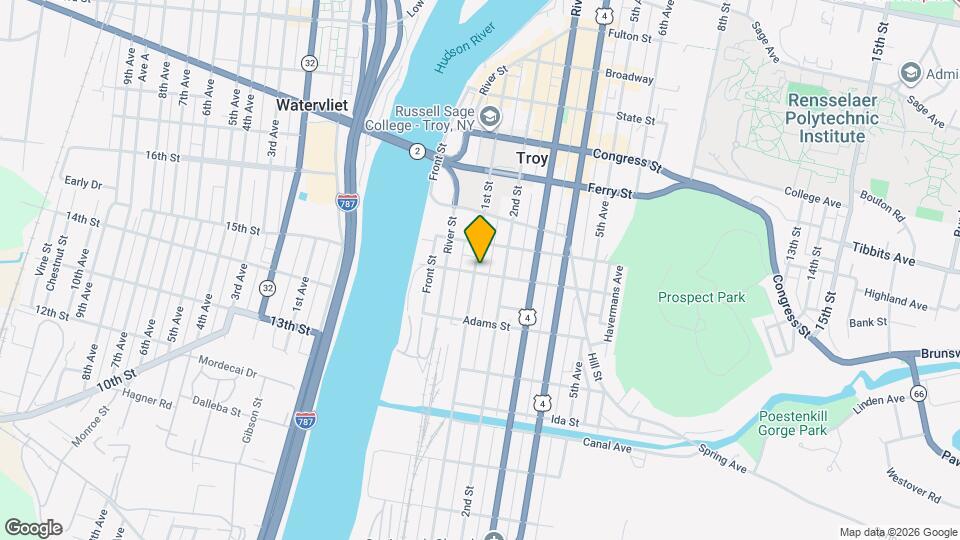156 1st St, Unit 1R Map and Location Details