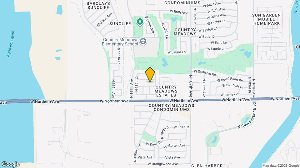 10962 W Manzanita Dr Map and Location Details