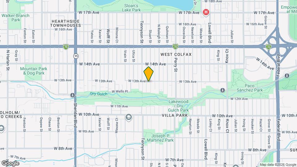 1275 Stuart St Map and Location Details