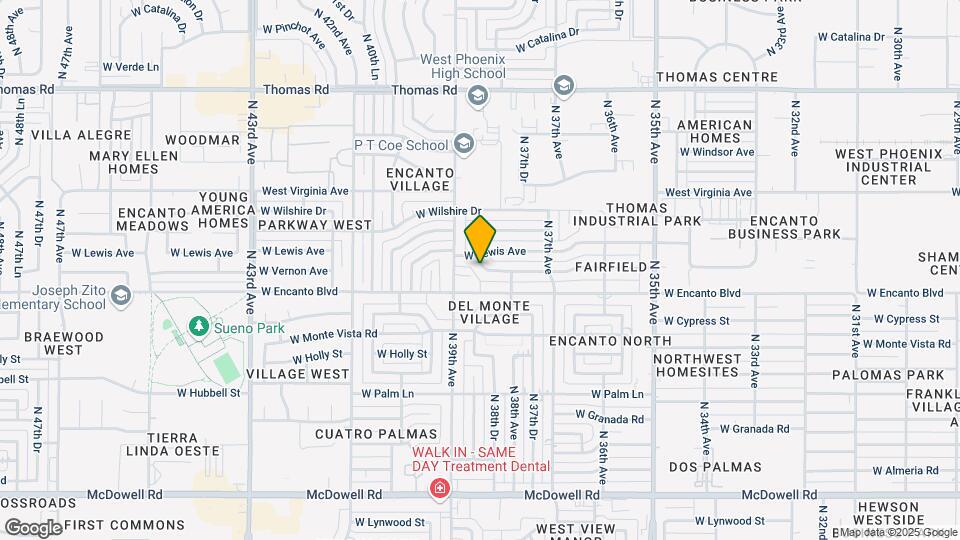 3831 W Vernon Ave Mapa y Detalles de la Ubicación