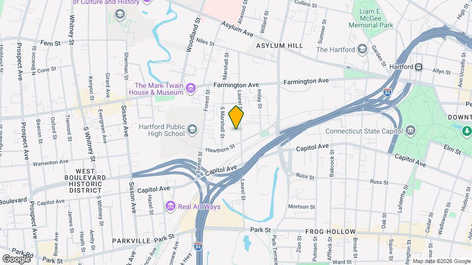 205 Laurel St Map and Location Details