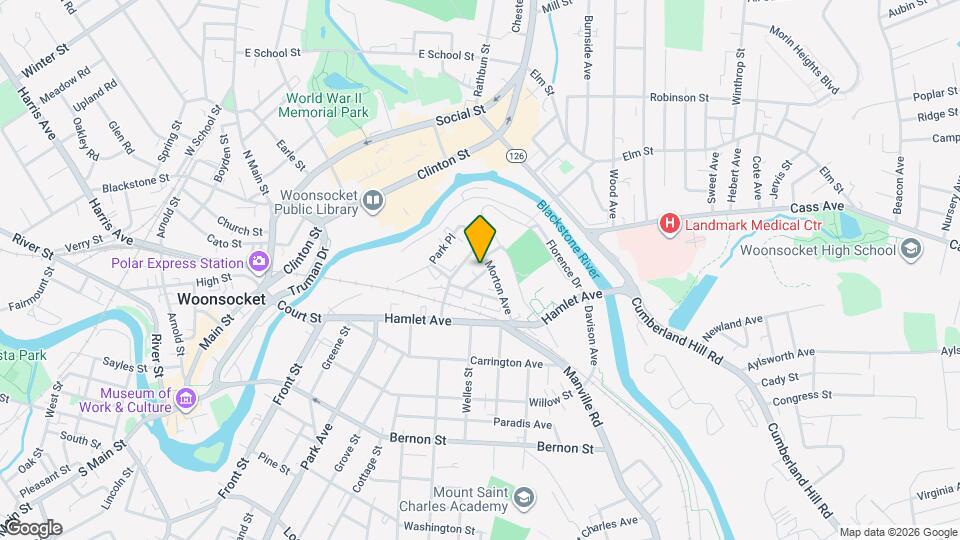 52 Bellevue Ave Map and Location Details