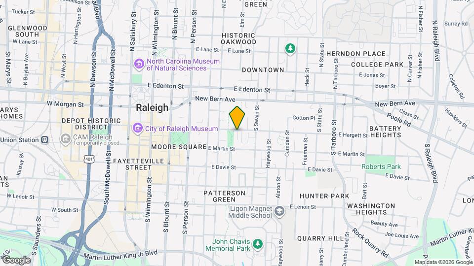 526 E Hargett St Map and Location Details