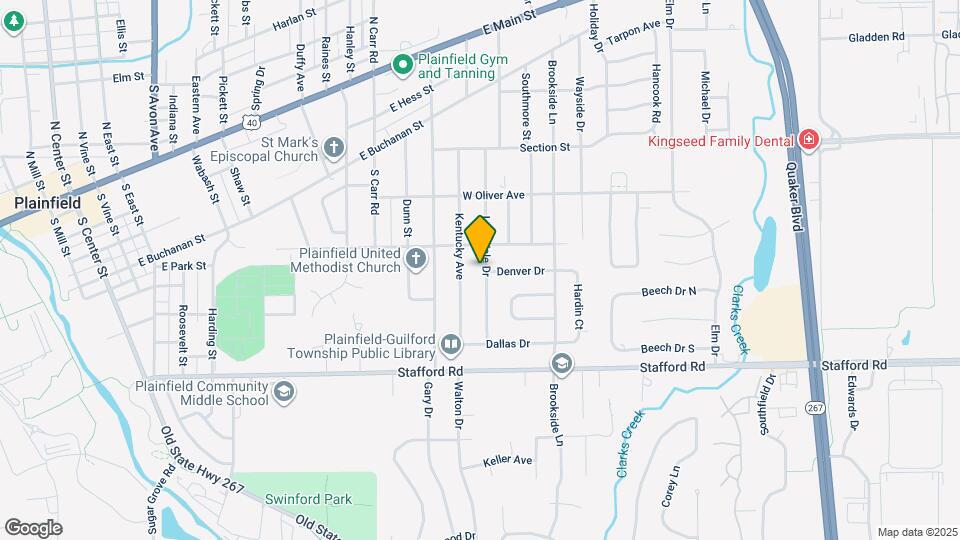 616 Lawndale Dr Map and Location Details