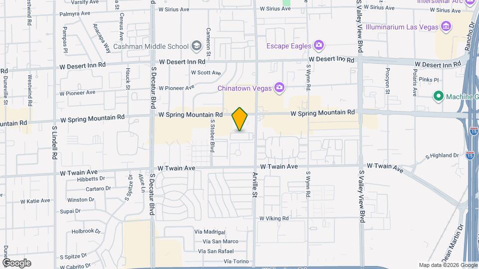 3567 Arville St Map and Location Details