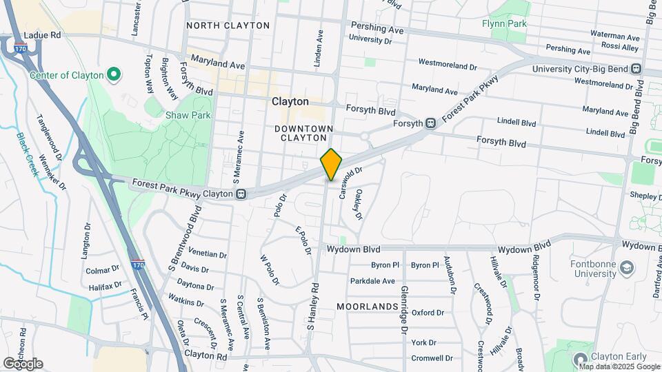 326 S Hanley Rd, Unit 2S Map and Location Details