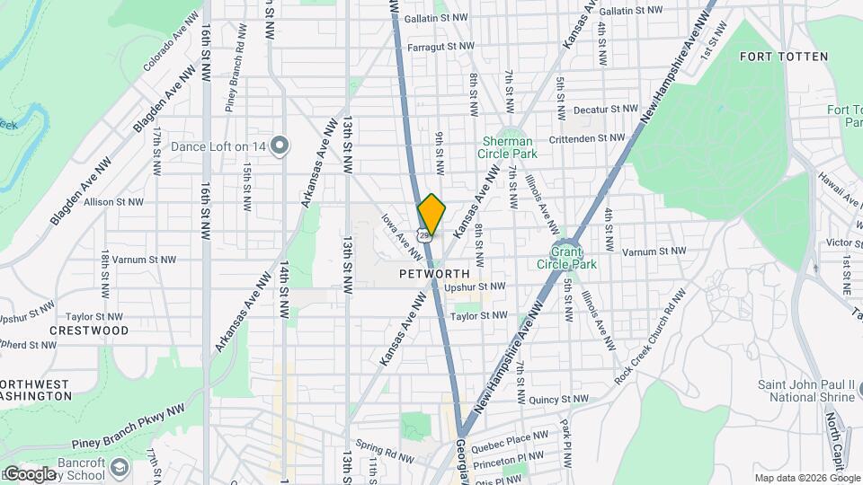 4321 Georgia Ave NW Map and Location Details