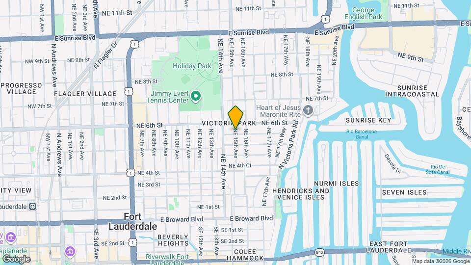 530 NE 15th Ave Map and Location Details