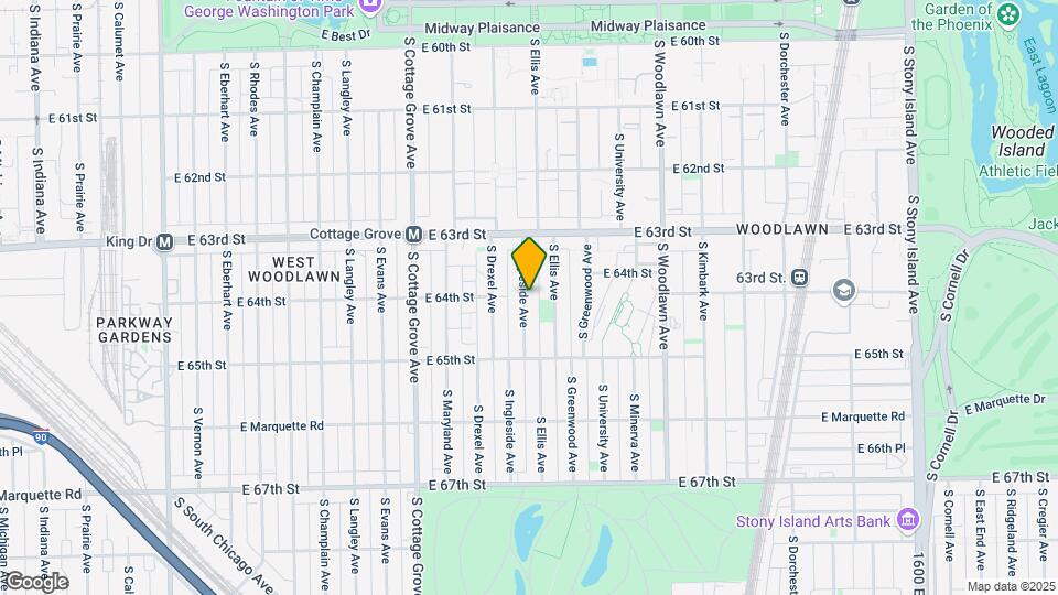 6365 S Ingleside Ave Map and Location Details