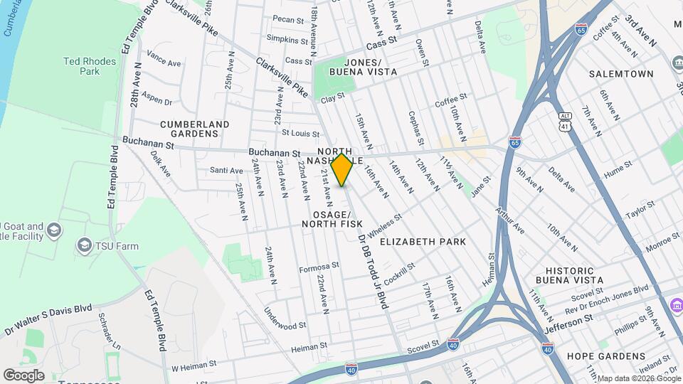 1731 Dr DB Todd Jr Blvd Map and Location Details