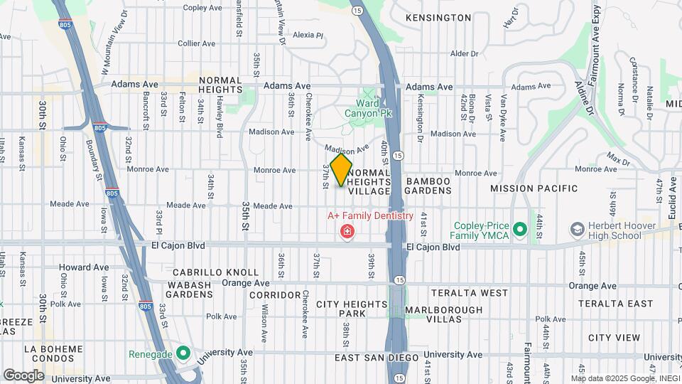 4437 Mcclintock St Mapa y Detalles de la Ubicación