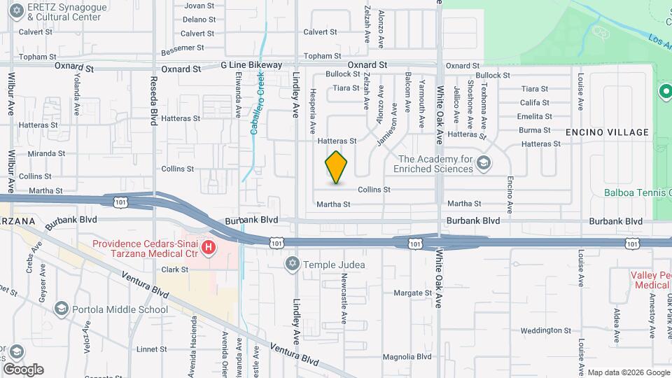 18017 Collins St Map and Location Details