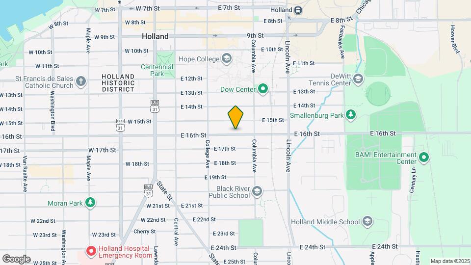 119 E 16th St Map and Location Details