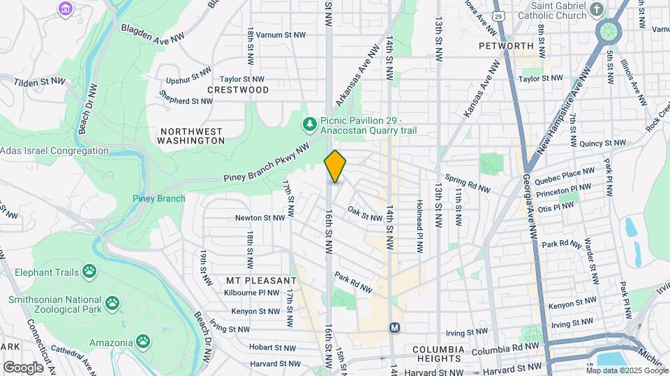 3525 16th St NW Map and Location Details