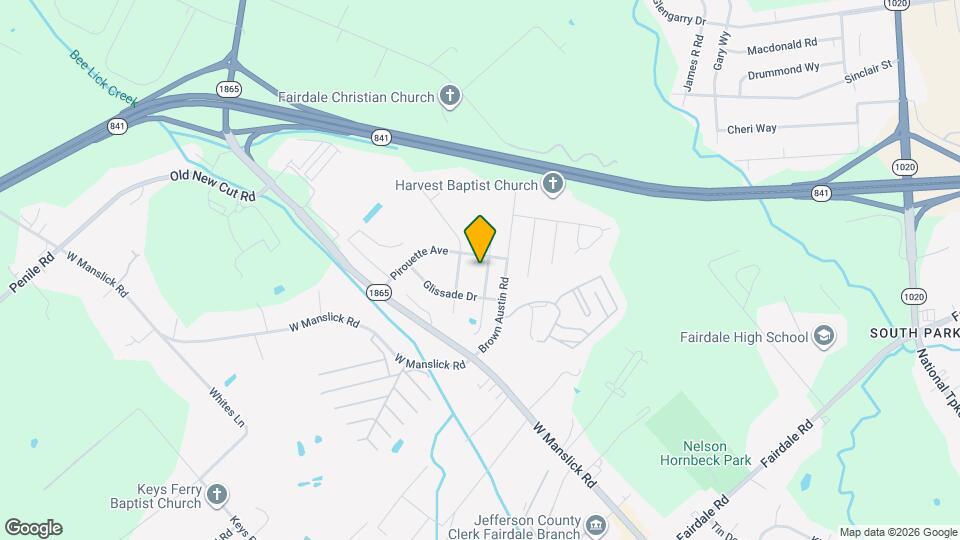 9404 Balance Ln Map and Location Details