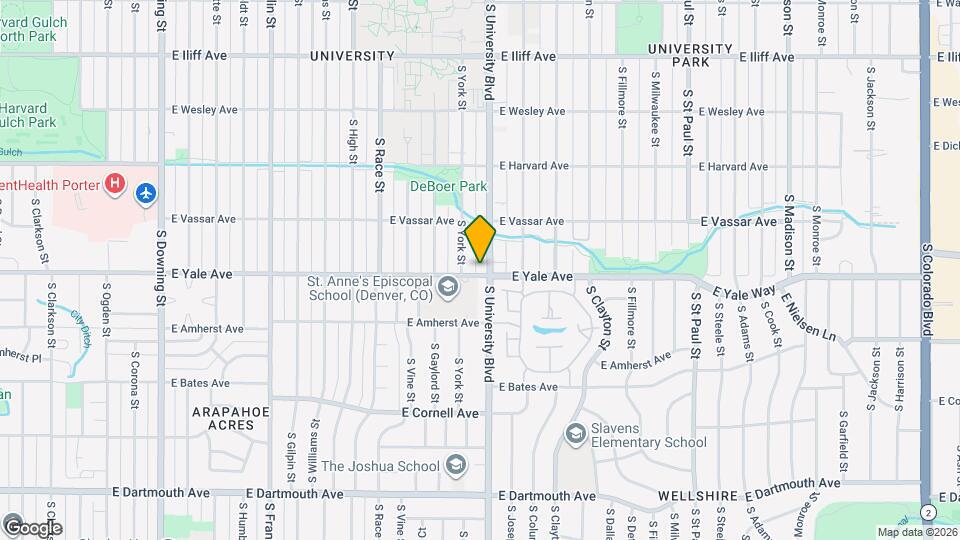 2695 S University Blvd Map and Location Details