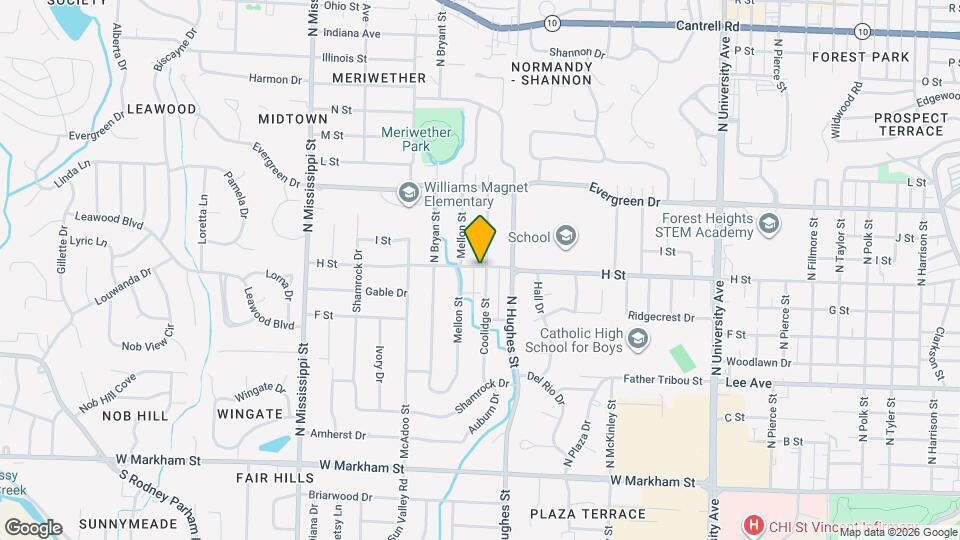 822 N Coolidge St Map and Location Details