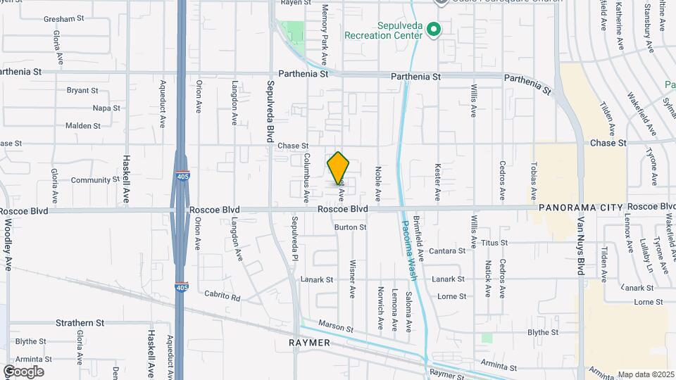 8335 Burnet Ave Mapa y Detalles de la Ubicación