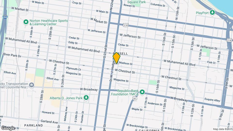 542 S 20th St Map and Location Details