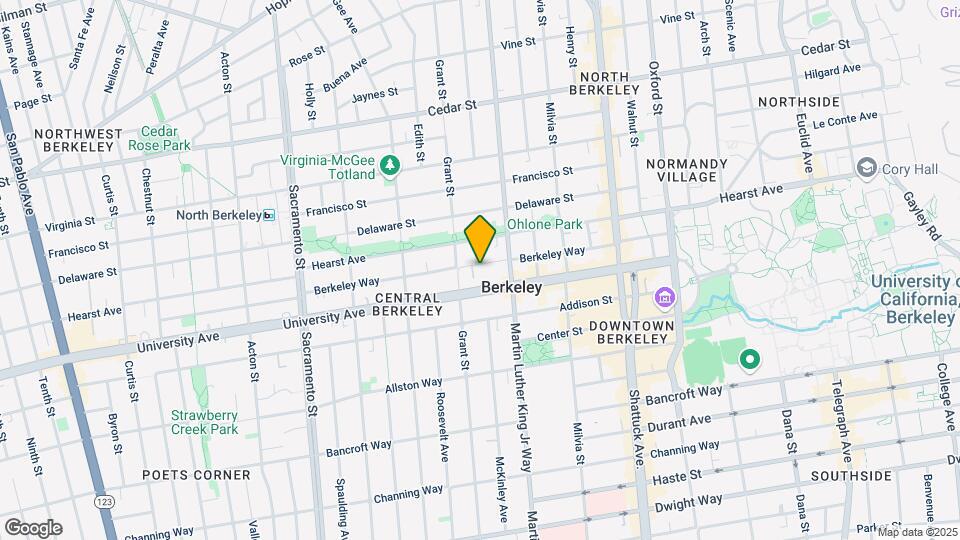 1818-1923 Berkeley Way Mapa y Detalles de la Ubicación