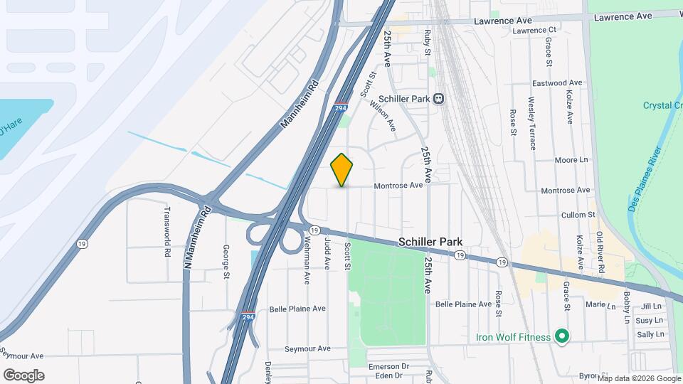 10001 Montrose Ave Map and Location Details