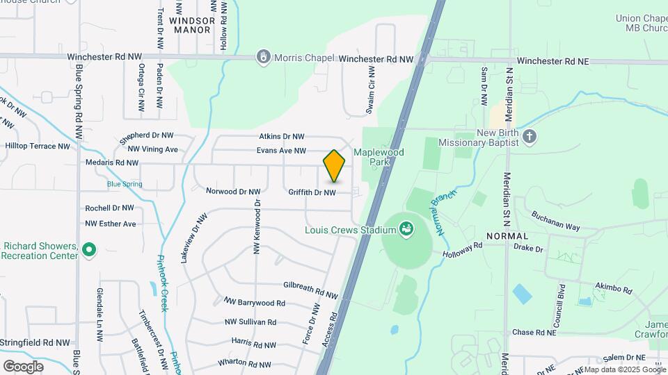 2106 Griffith Dr NW Map and Location Details