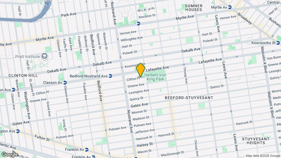 388 Clifton Pl Map and Location Details