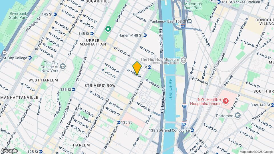 106 W 143rd St Map and Location Details