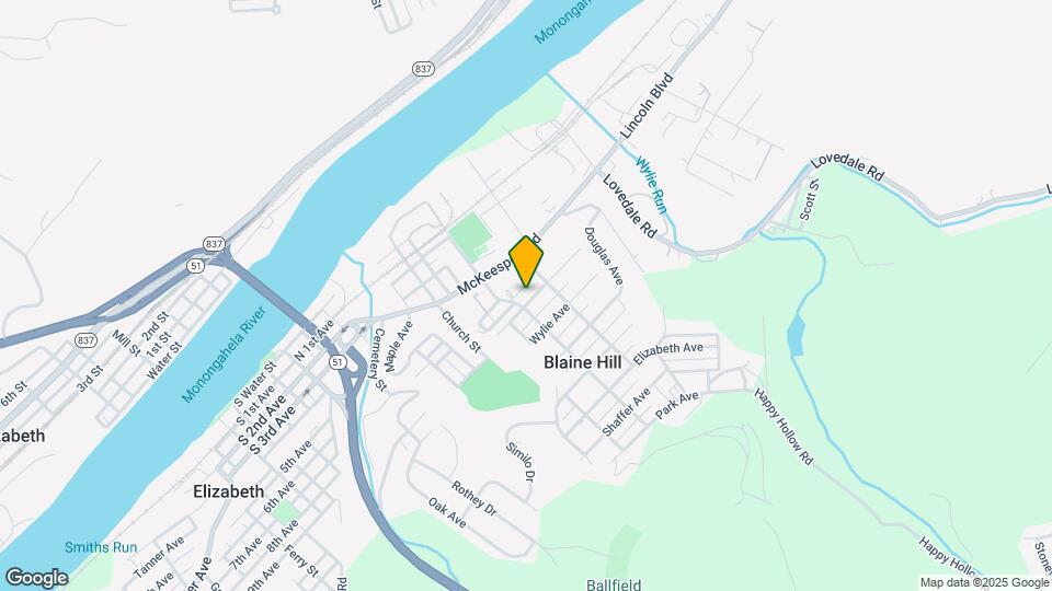 404 Monongahela Ave Map and Location Details